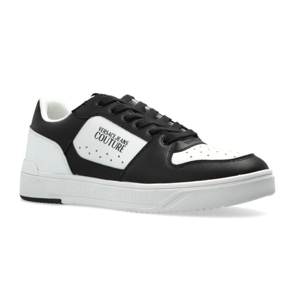 Versace Jeans Couture BLACK & White Sports Shoes W Logo Size: 44 / 10 10.5 NIB